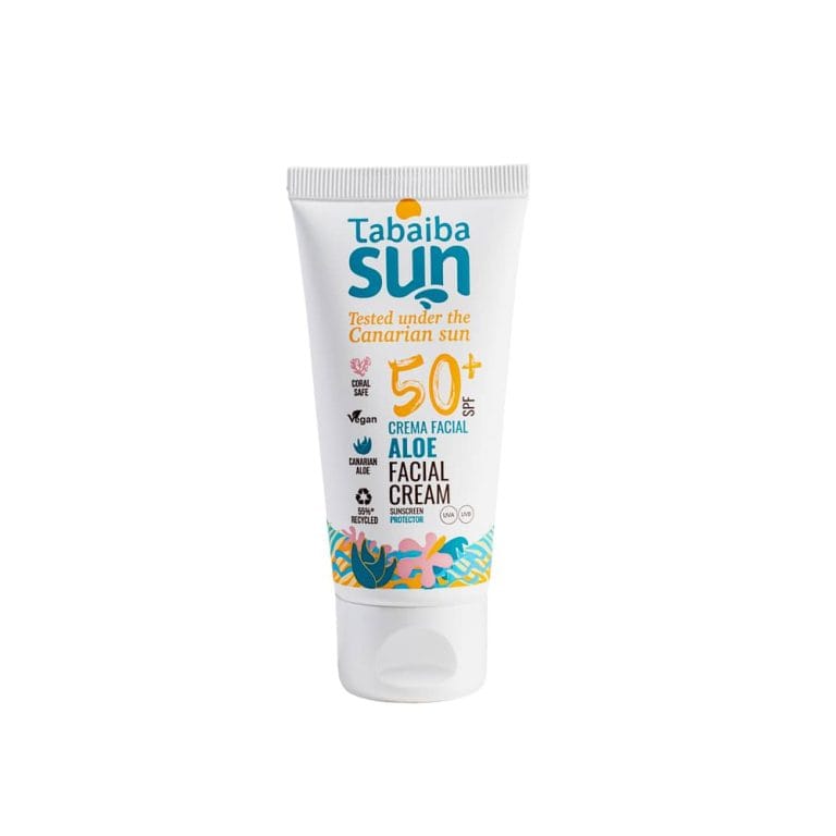 Crema facial con Aloe Vera protección solar 50SPF de Tabaibaloe